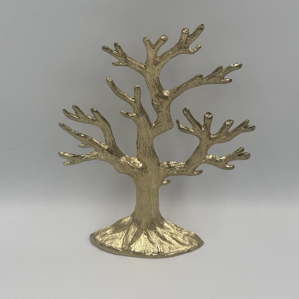 Vintage 1970's Cast Metal Gold Finish Jewelry Charms Accessory Tree BY SEARS - Picture 3 of 9